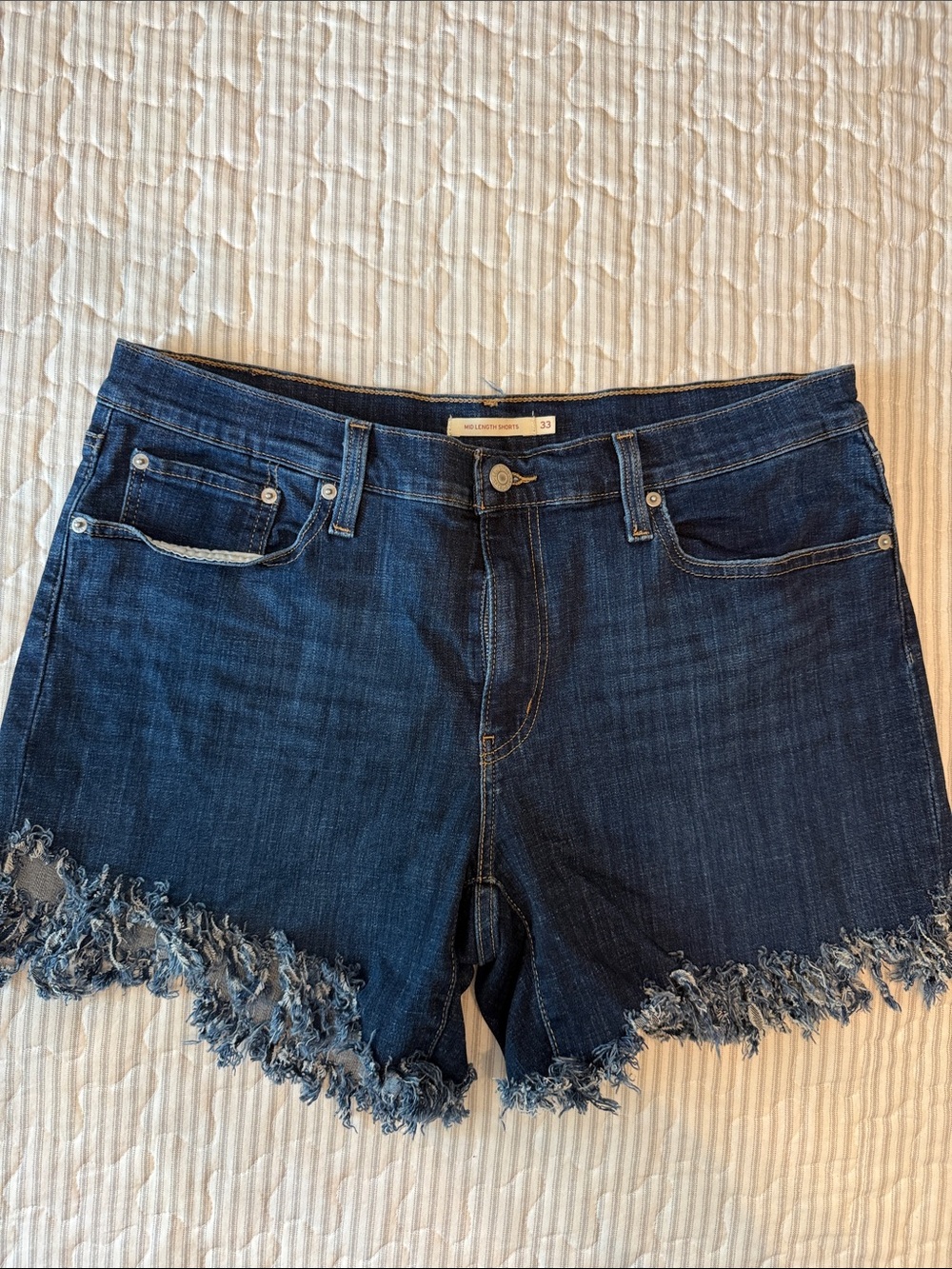 Levi’s Red Tag Dark Wash Denim Shorts